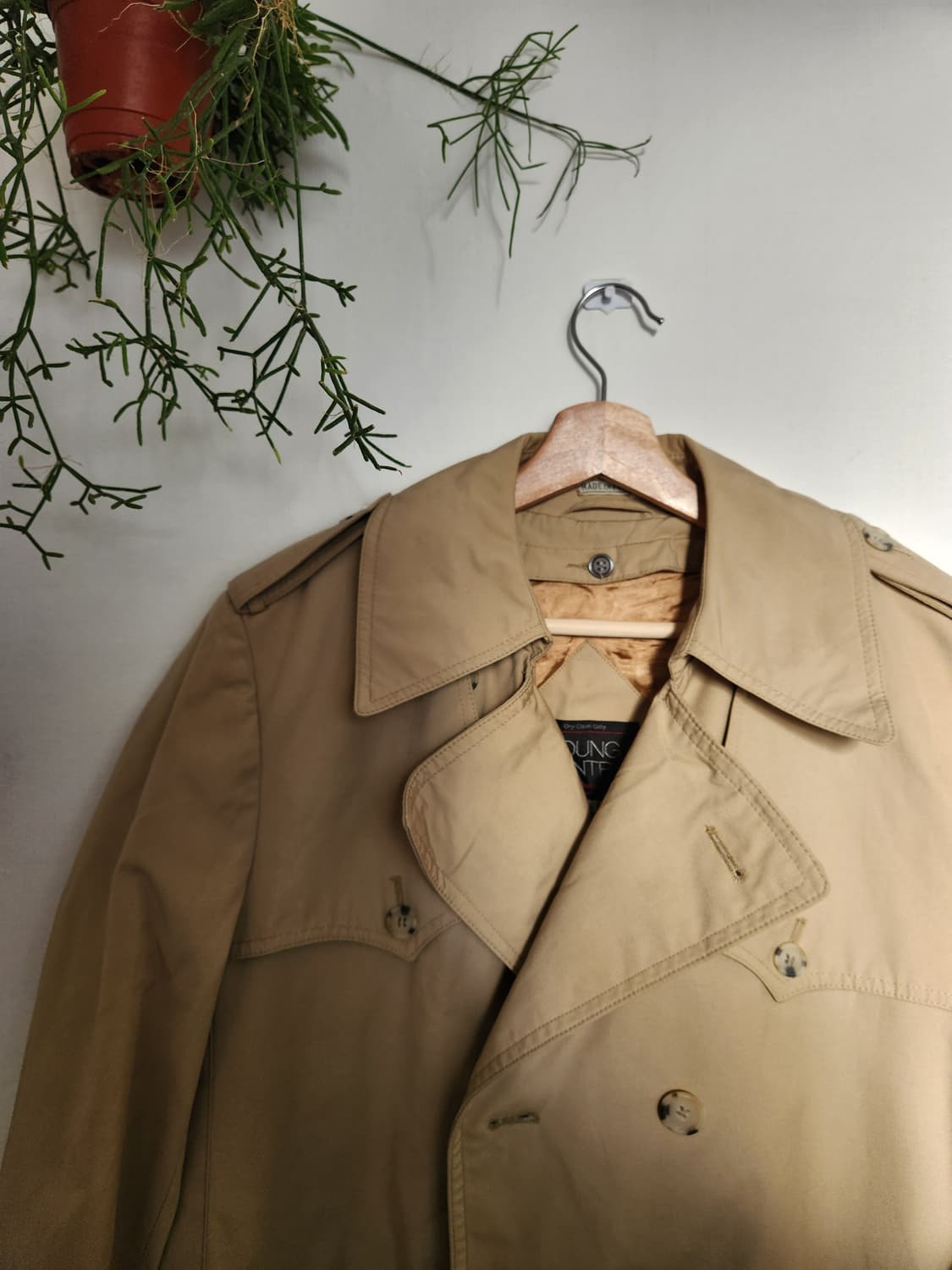 80s JC Penney 내피 탈착 트렌치 코트 상품이미지4