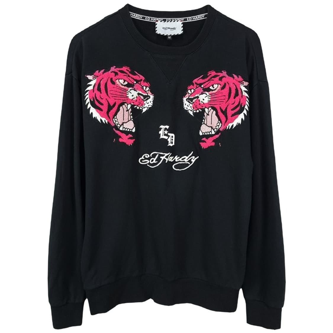 [에드하디] 더블 타이거 자수 루즈핏 맨투맨 블랙 M19865 상품이미지2