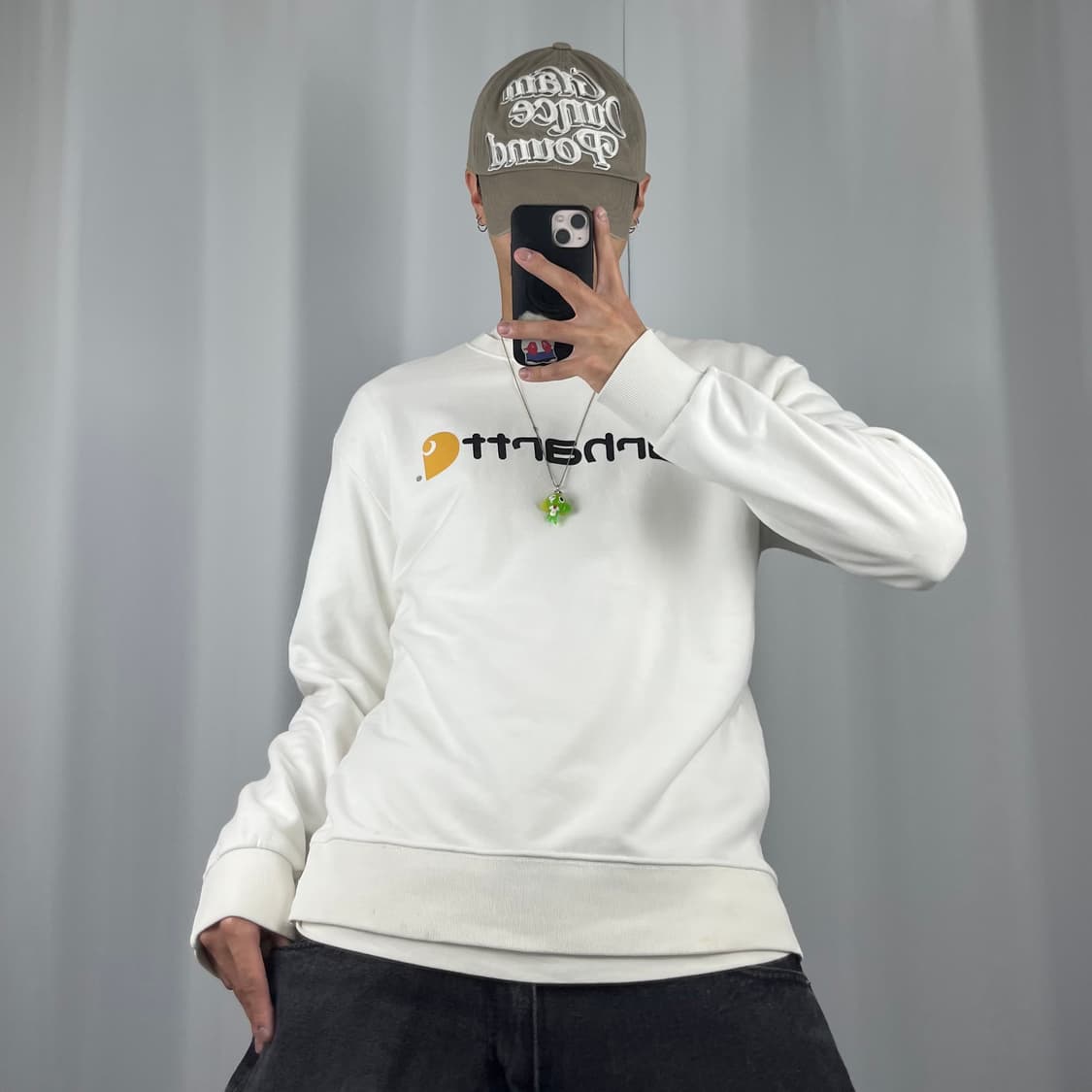 <칼하트 화이트 맨투맨> No.1266 상품이미지2