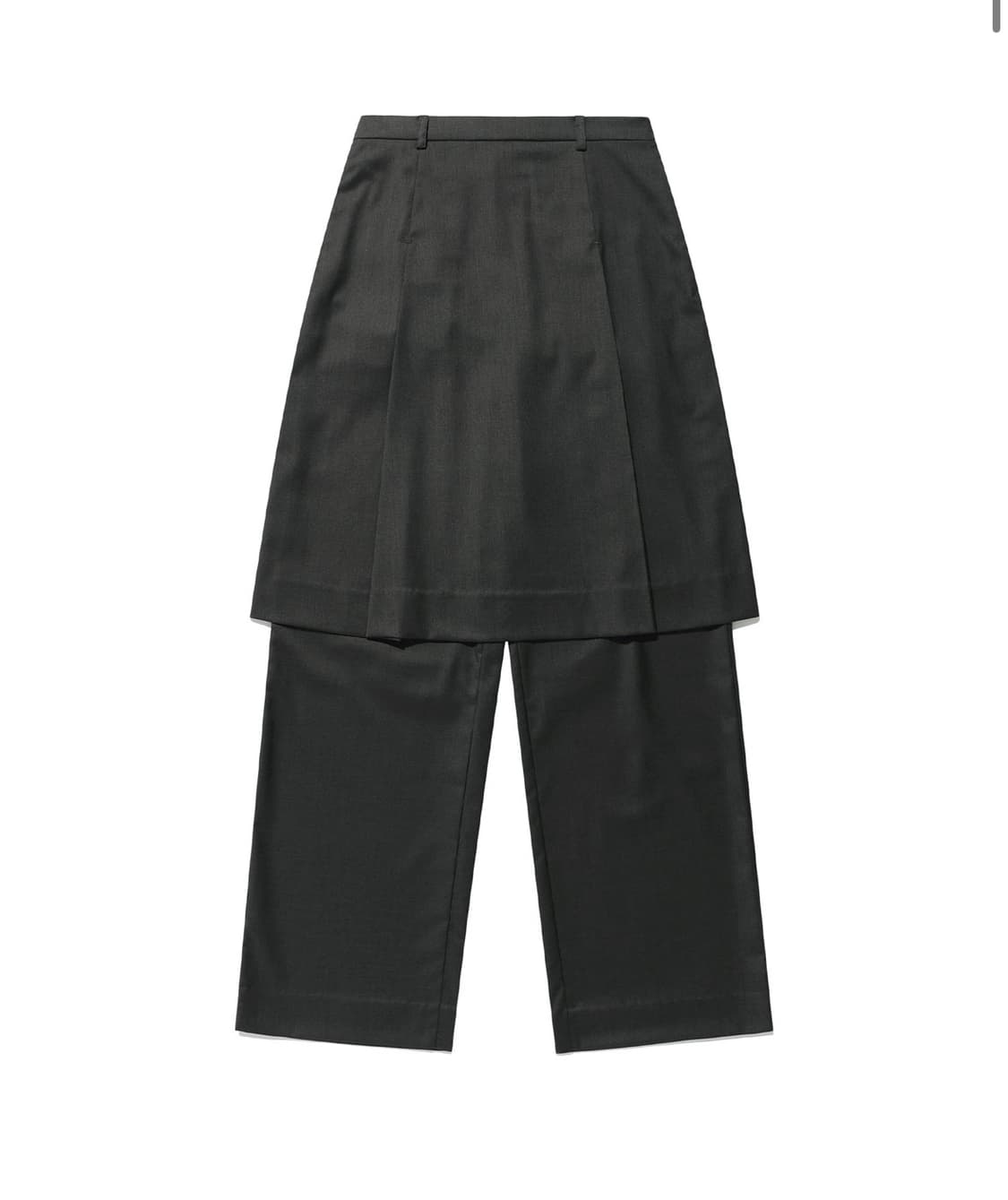 나이스고스트클럽 FFATS 플리츠레이어드스커트팬츠 차콜 m 상품이미지1