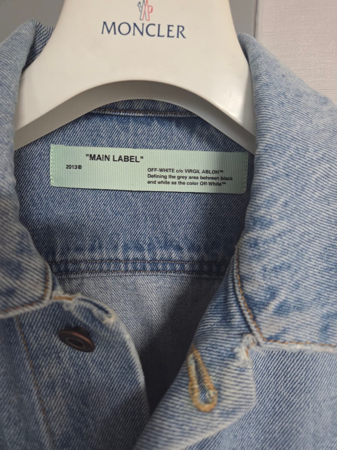 오프화이트 남성 데님 자켓 상품이미지3