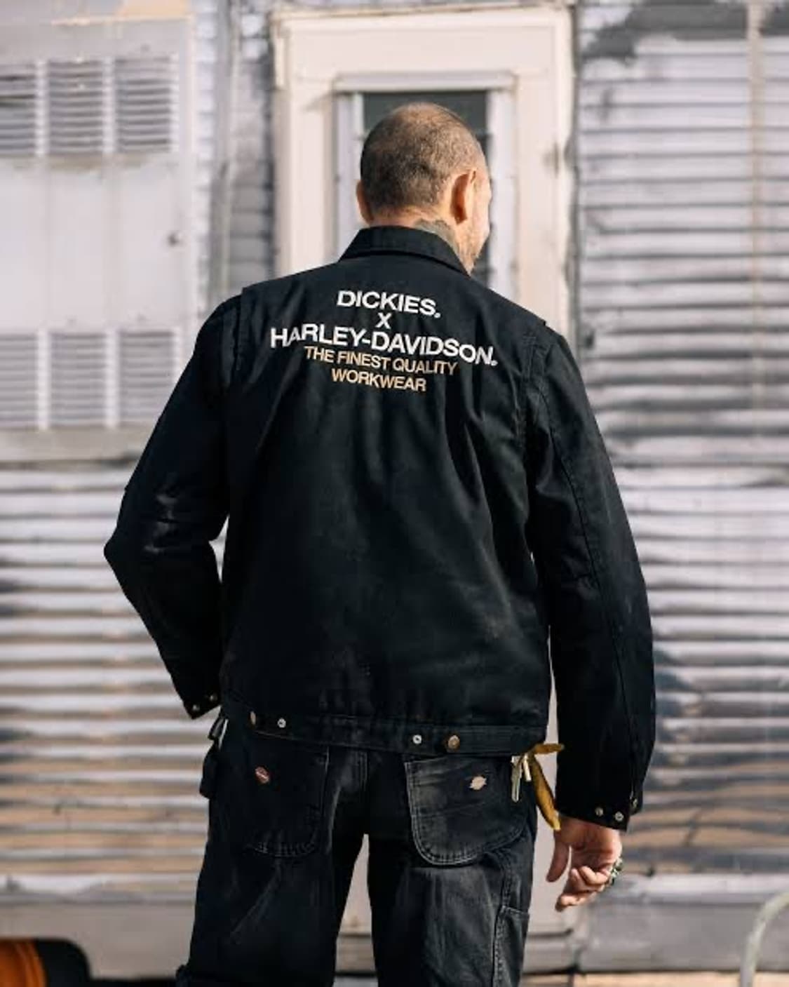 디키즈 X 할리 데이비슨 워크 자켓 블랙 상품이미지1