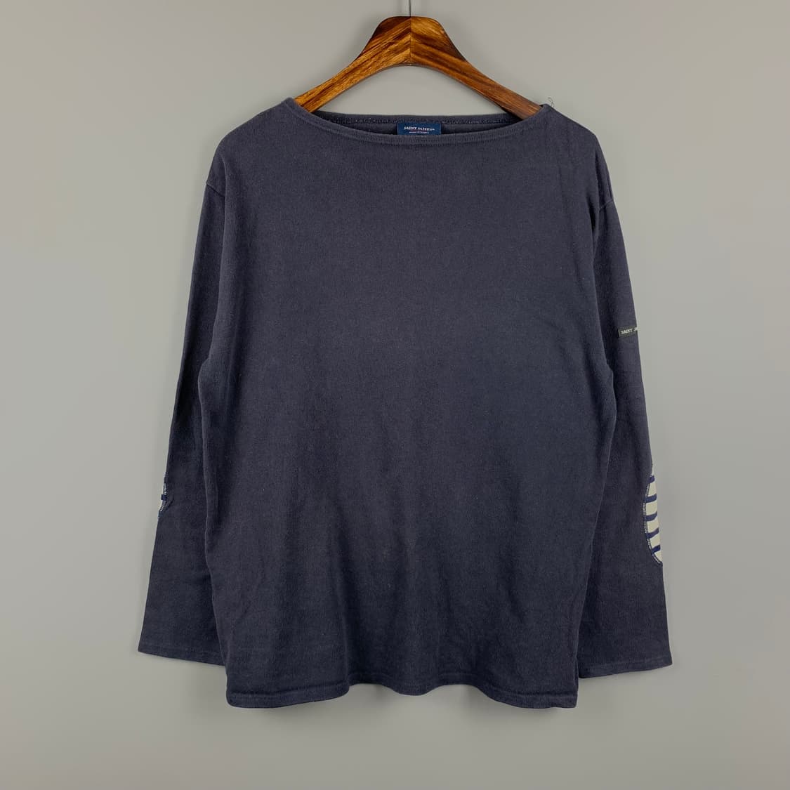 세인트제임스 엘보우디테일 네이비 길도 니트 슬리브 상품이미지2