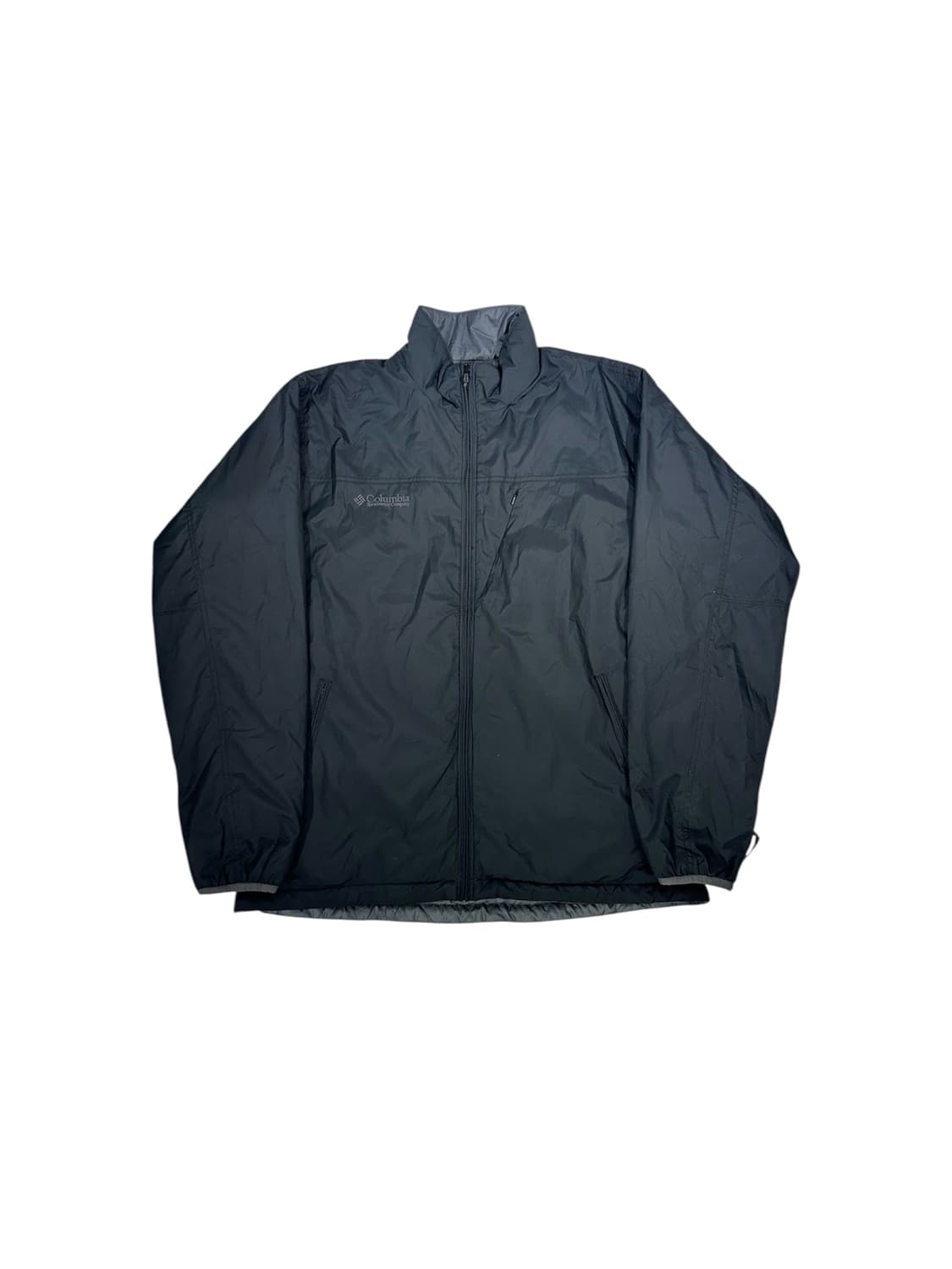 컬럼비아 네이비 그레이 양면 경량 패딩 바람막이 고프코어 자켓 상품이미지6