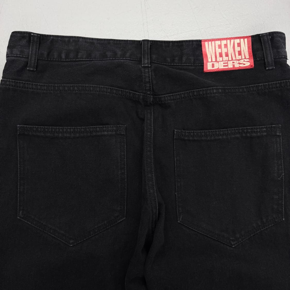 위캔더스 와이드 흑청 데님팬츠 상품이미지6