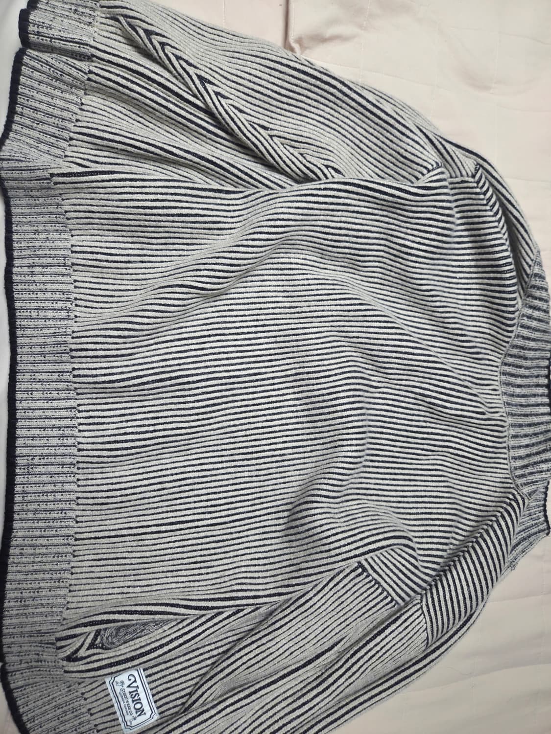 비전스트릿웨어 워셔블 투톤집업 L  1회착 상품이미지4