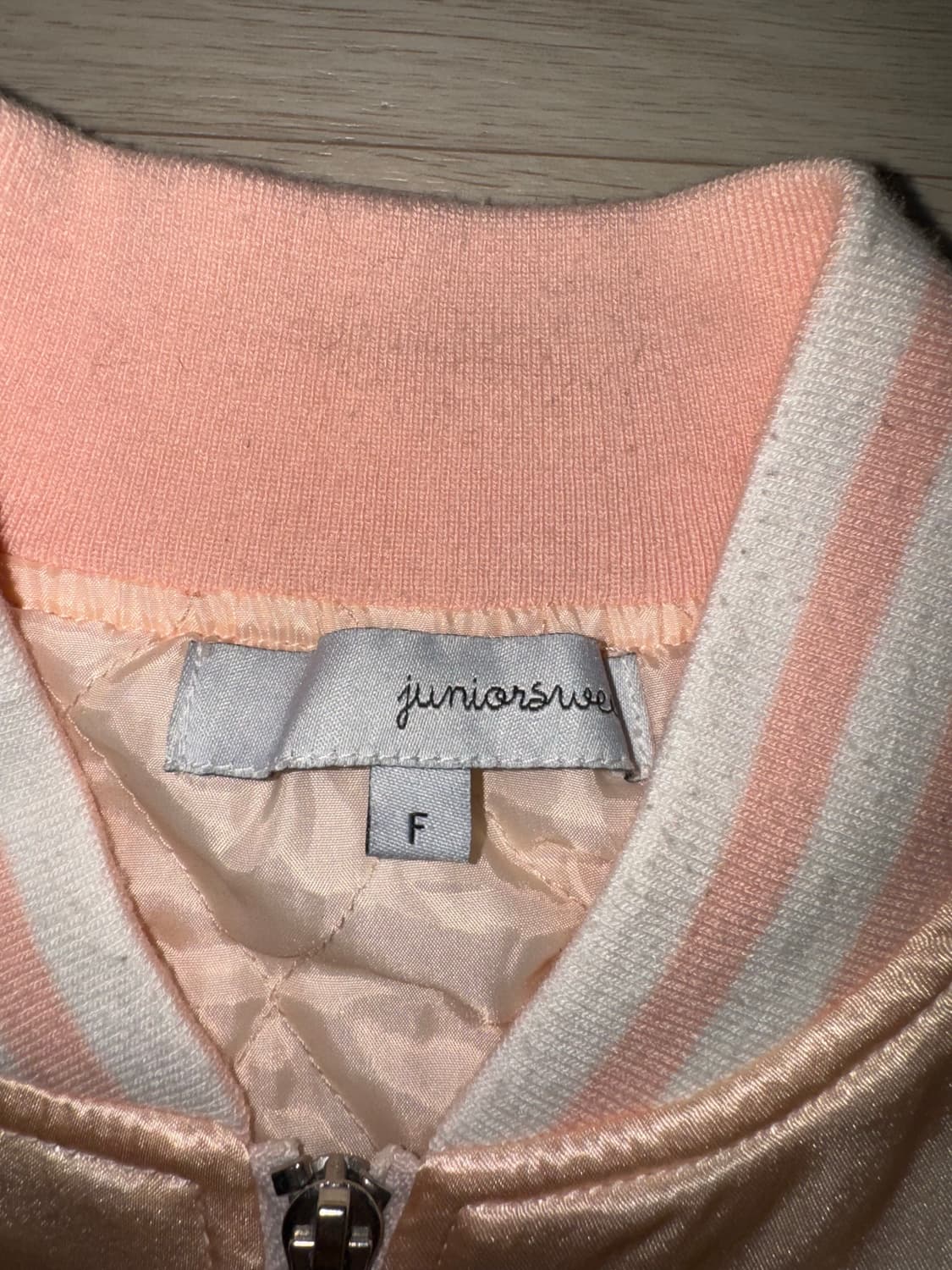 JUNIORSWEET 핑크 용 자수 빈티지 스카잔 자켓 상품이미지4