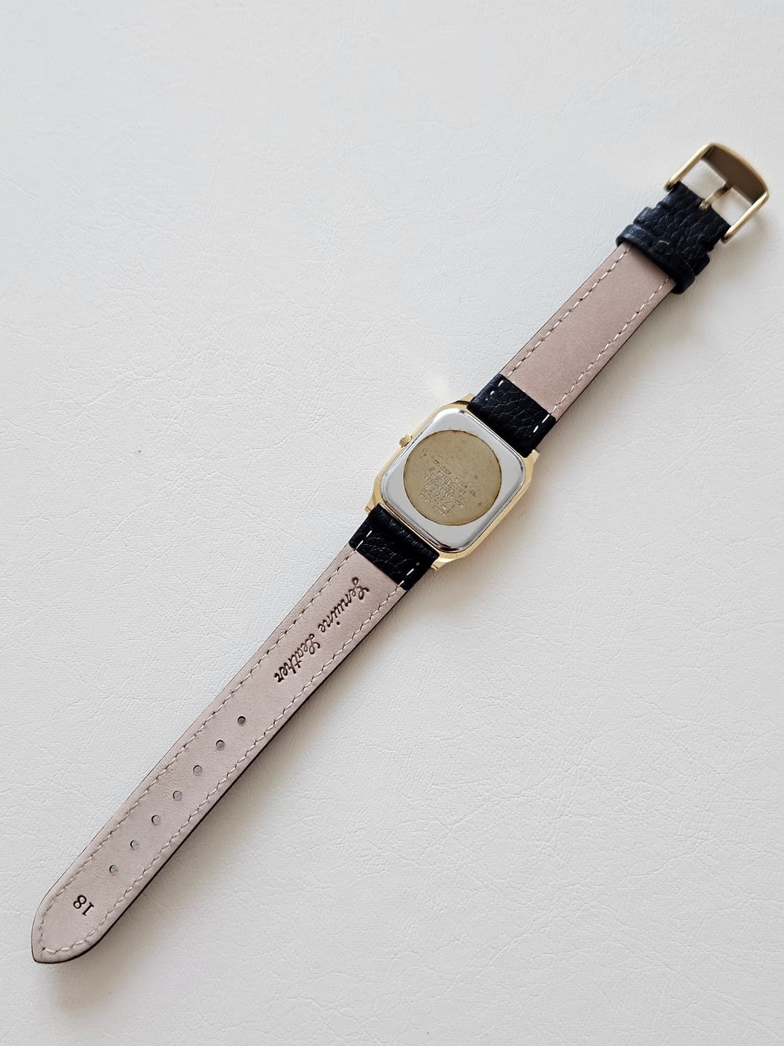 빈티지 시티즌 쿼츠 금장 가죽 시계 상품이미지6