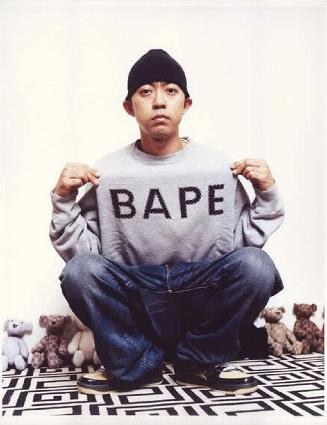 00‘s OG 베이프 스와로브스키 스웻셔츠 상품이미지4