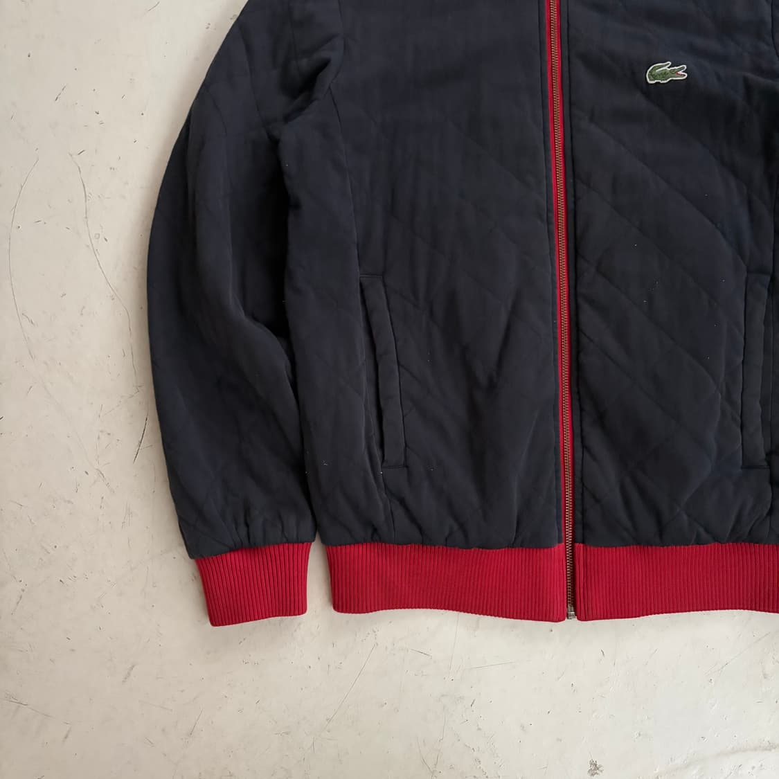 90s 라코스테 빈티지 리버시블 집업 자켓 M 상품이미지3