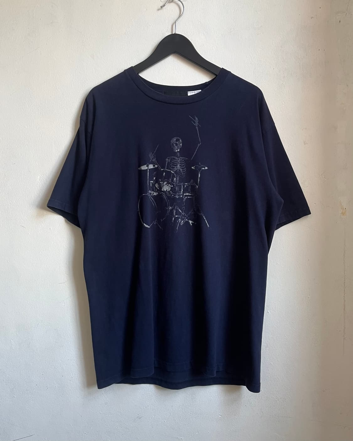 -00s Skeleton Drum Printed 1/2 T-Shirt 상품이미지3