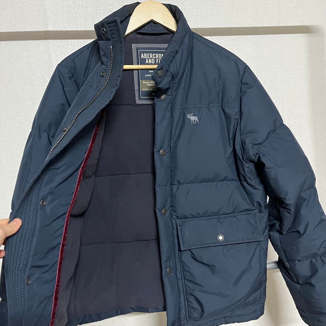 아베크롬비 네이비 푸퍼 패딩 S 상품이미지8