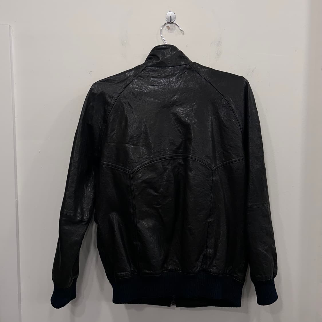 빈티지 이태리 카우하이드 카라 레더자켓 상품이미지6