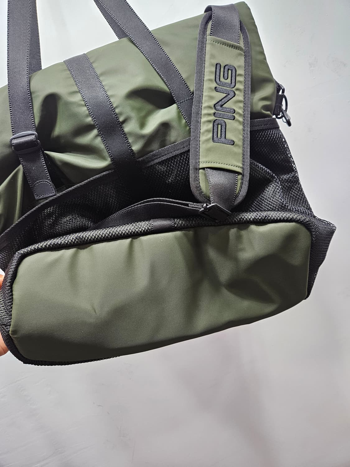 핑(PING) 롤탑 토트백 카키/블랙 상품이미지8