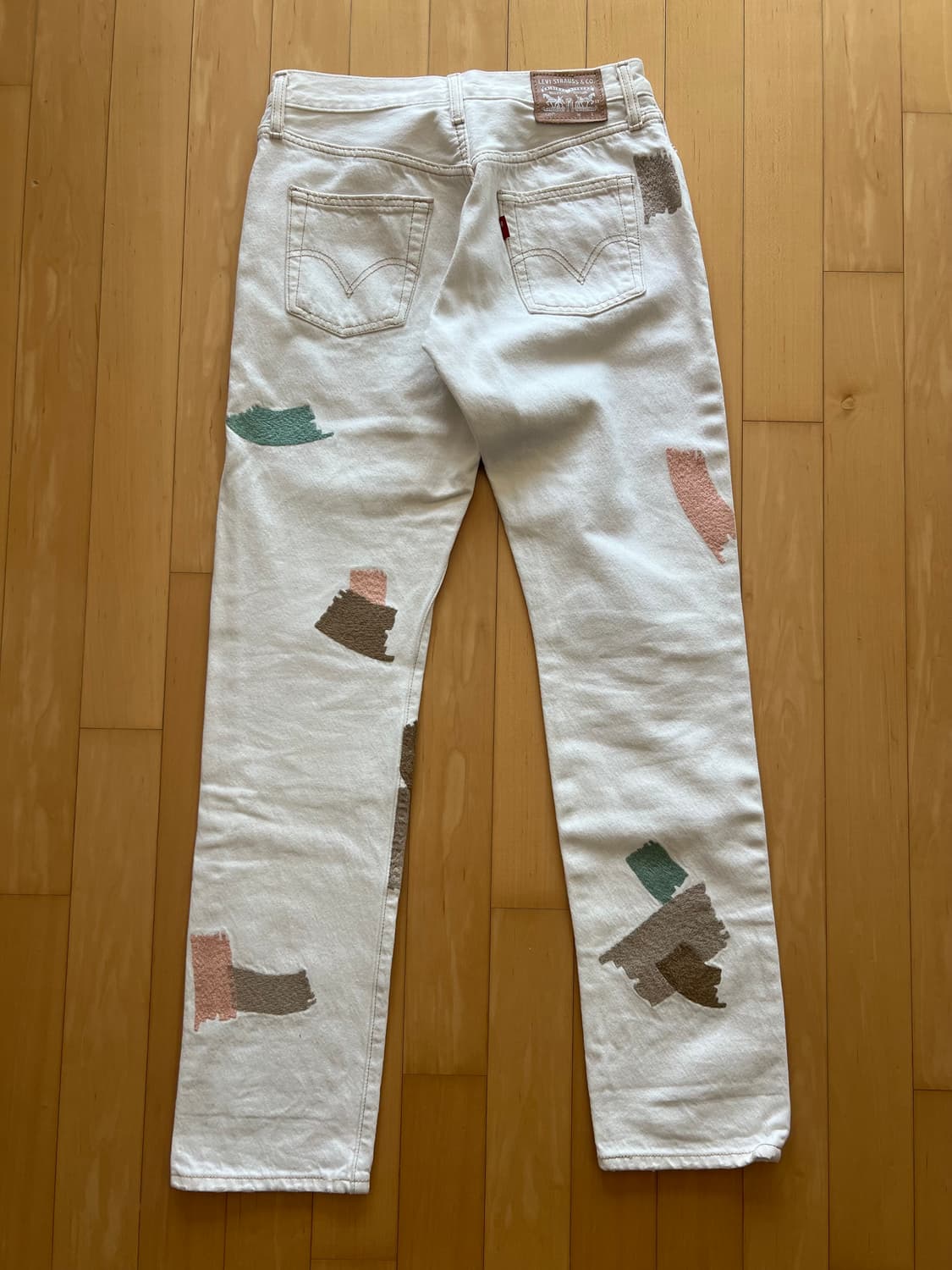 리바이스 501 커스텀 화이트 데님 W25 상품이미지1