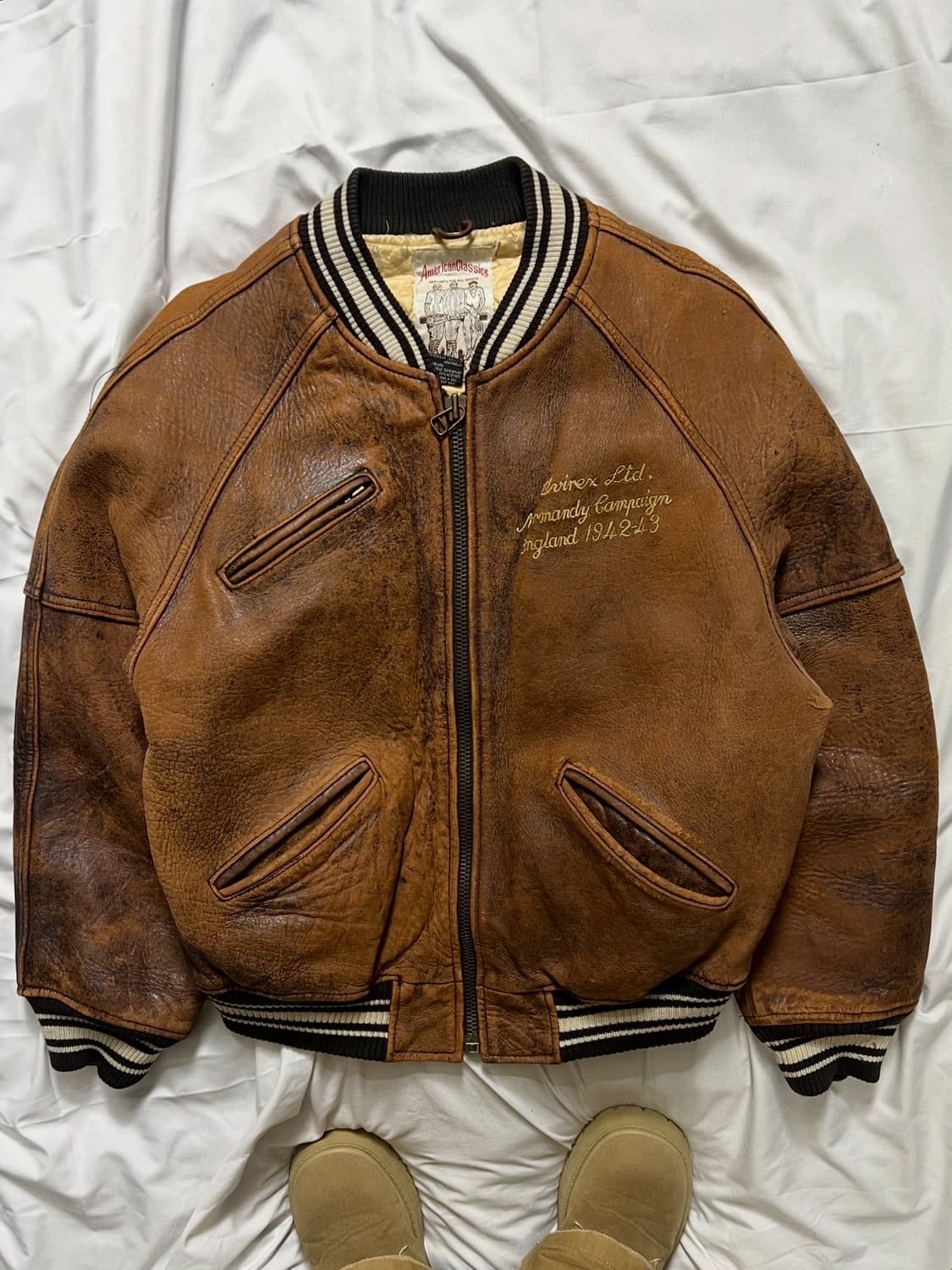 아비렉스 아이콘 가죽 자켓 상품이미지2