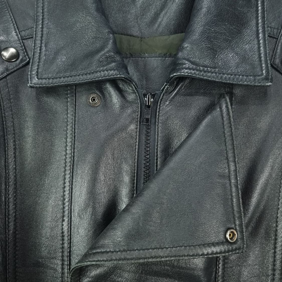 [일본빈티지] 빈티지 그래픽 램스킨 양가죽 빈티지 가죽 자켓 M18691 상품이미지5