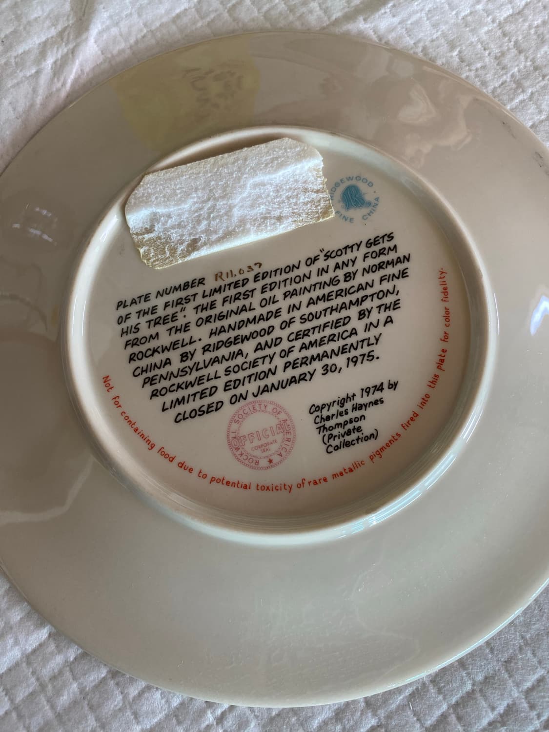 노먼록웰 크리스마스 장식 접시 상품이미지2