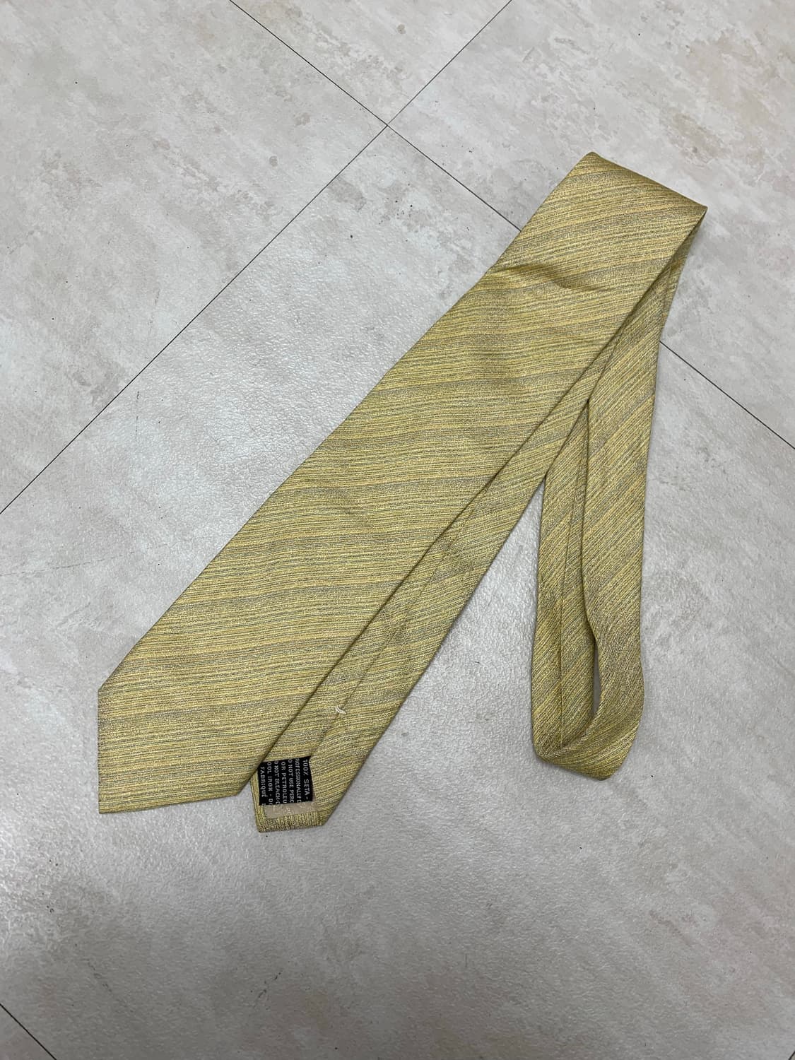 미쏘니 옐로우 사선 디테일 넥타이 #284 상품이미지2
