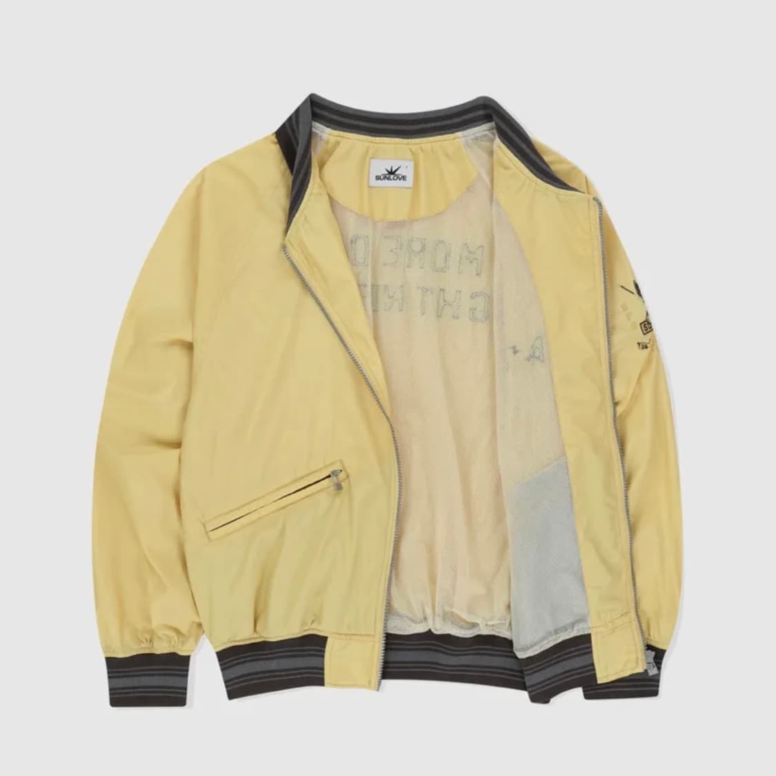 썬러브 바시티 자켓 옐로우 상품이미지3