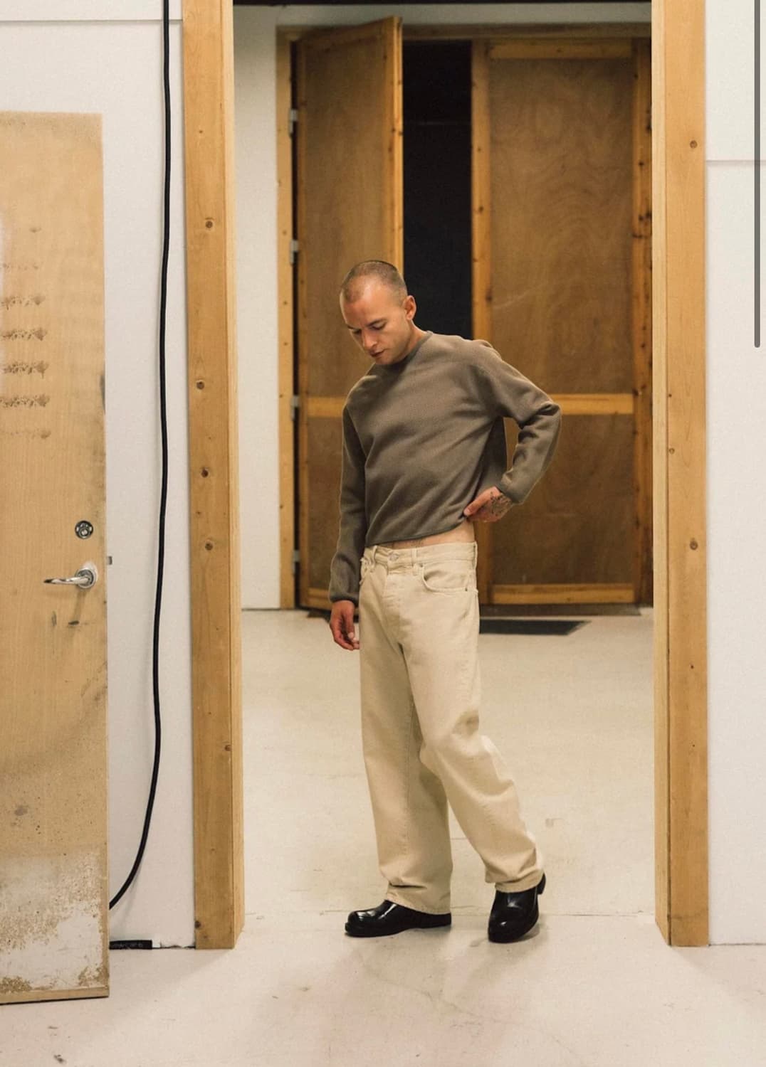 SUNFLOWER 데님 loose denim ecru  상품이미지1