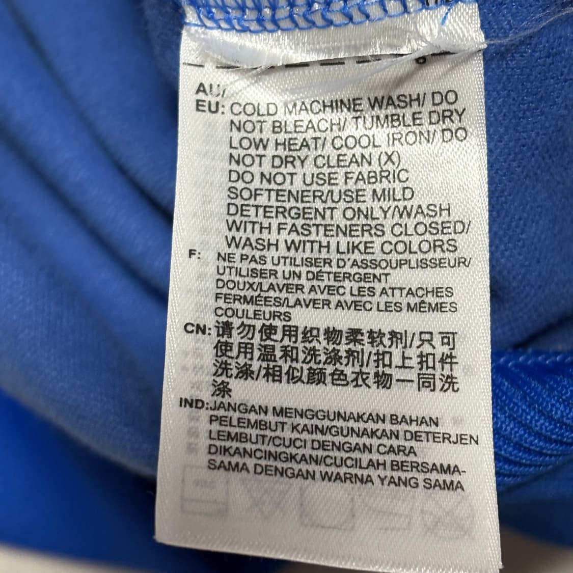 95 아디다스 첼시 블루 화이트 배색 후드 트랙탑 상품이미지5