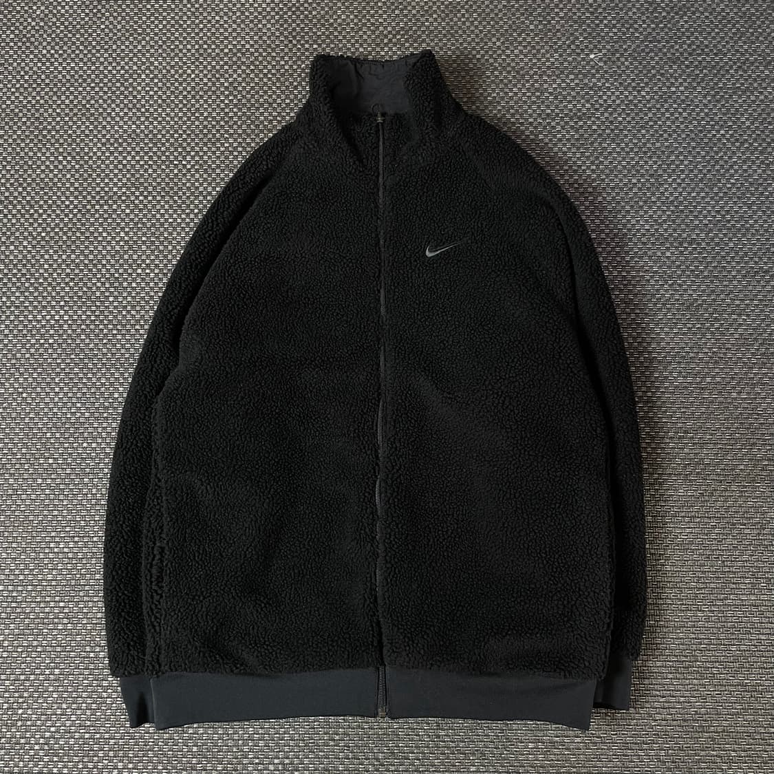 나이키 블랙 나일론 바람막이 뽀글이 리버시블 자켓 상품이미지4