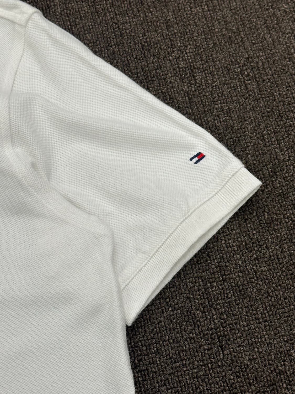 M)타미힐피거 빈티지 로고 완장 카라 반팔 상품이미지3