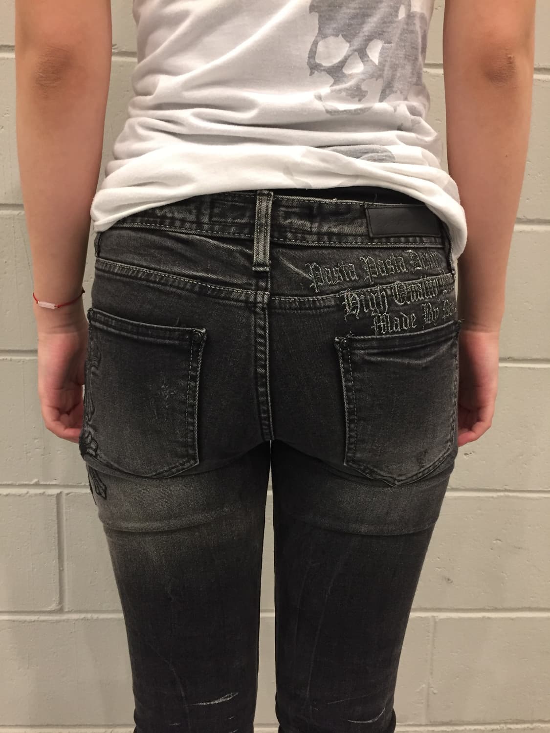 DASTA DENIM 크로스 패치 데님팬츠 상품이미지6