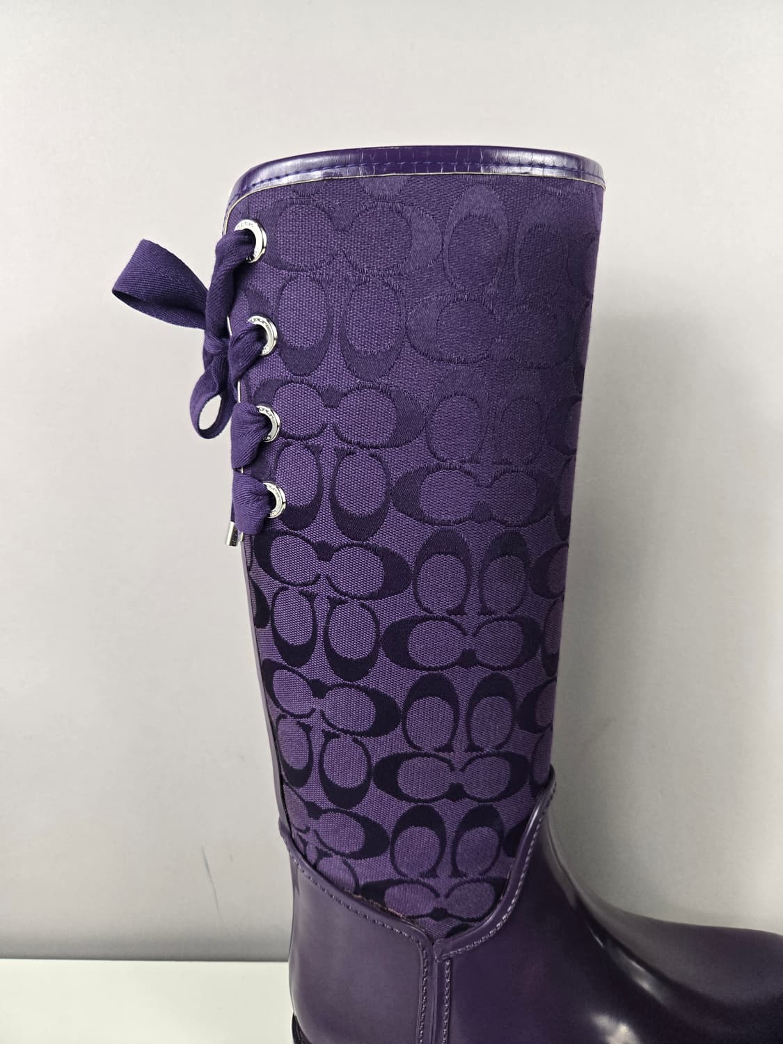 COACH 코치 레인 부츠 장화 8B 245-250 신발 정품 상품이미지7