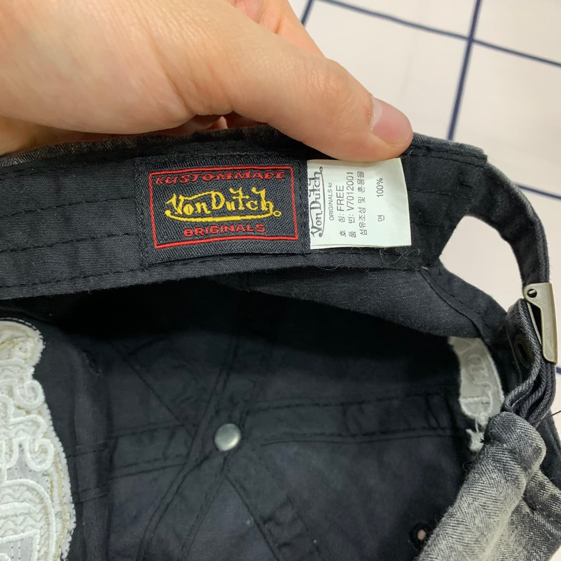 본더치 빈티지 스크래치 볼캡 상품이미지6