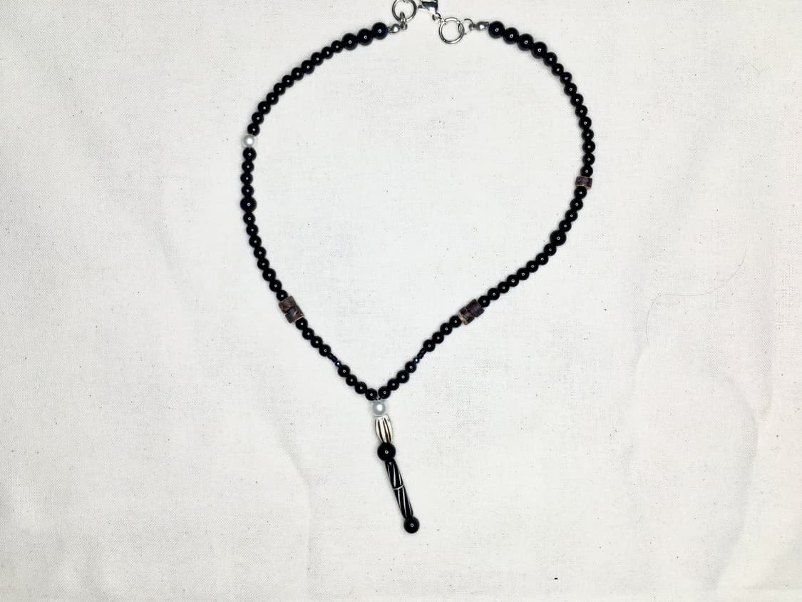 < black olive drop necklace > 상품이미지1