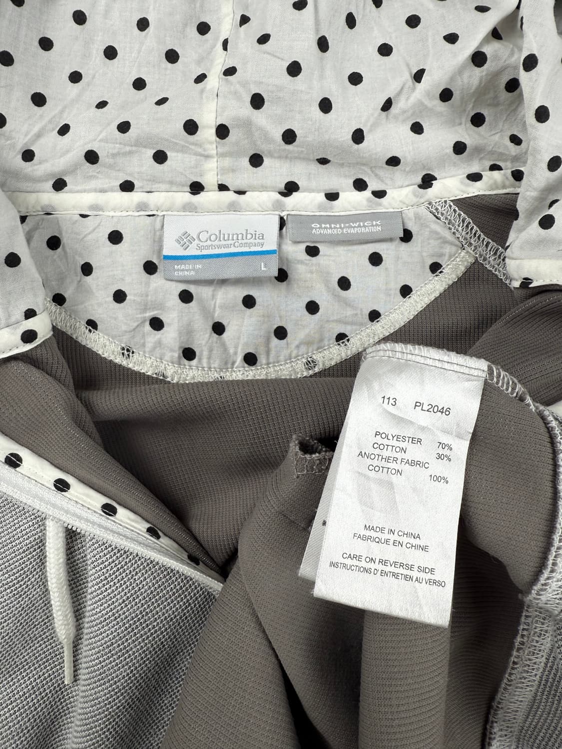 컬럼비아 핑거홀 도트 후드집업 상품이미지7