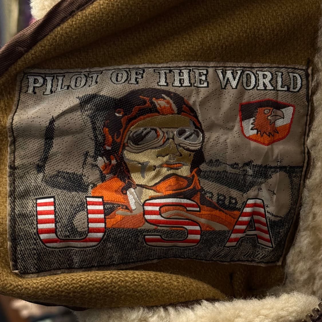 90s Type B-3 무스탕 자켓 밀리터리 리얼 레더 USA N236 상품이미지6