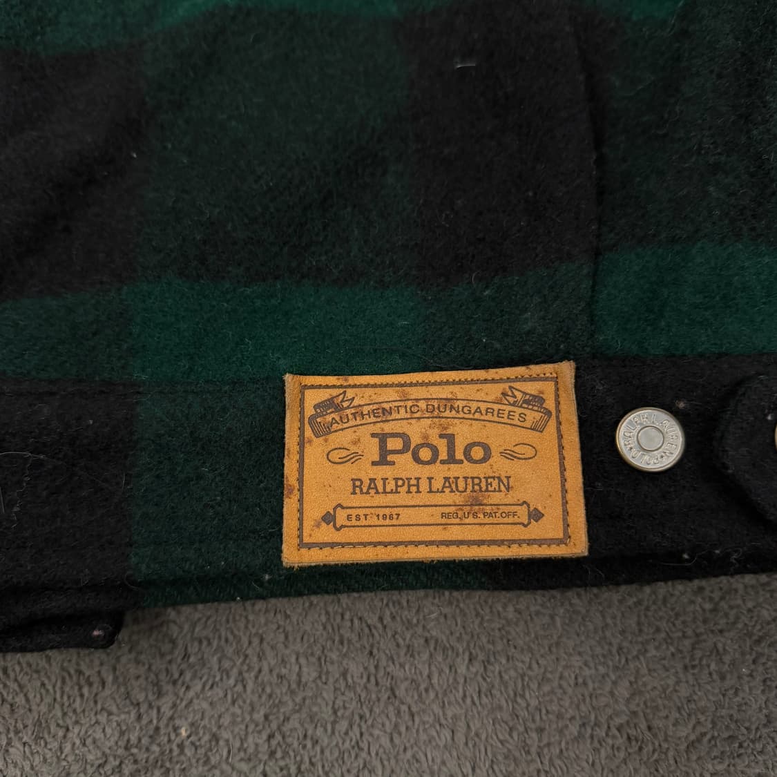 [ 정품/L ] 폴로랄프로렌 USA 그린 체크 코듀로이 울 자켓 상품이미지6