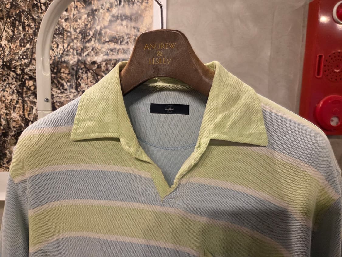 에르메네질도 제냐 스포츠 오픈칼라넥 티셔츠  상품이미지2