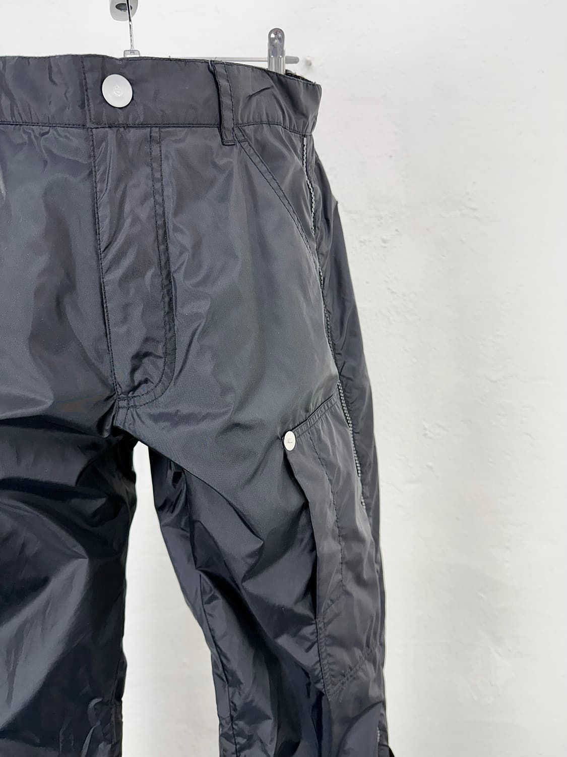 아르마니 진스 나일론 사이드 레그 집 조거 팬츠 상품이미지4