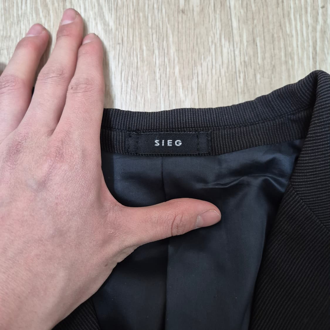 지이크 남성 모직 싱글 블레이저 정장자켓 XL(105) 상품이미지4