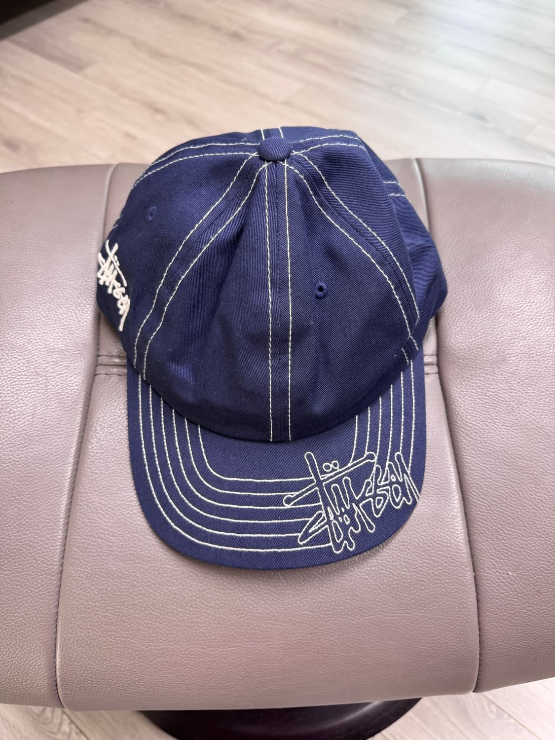 스투시 로우 스티치 네이비 볼캡 상품이미지7