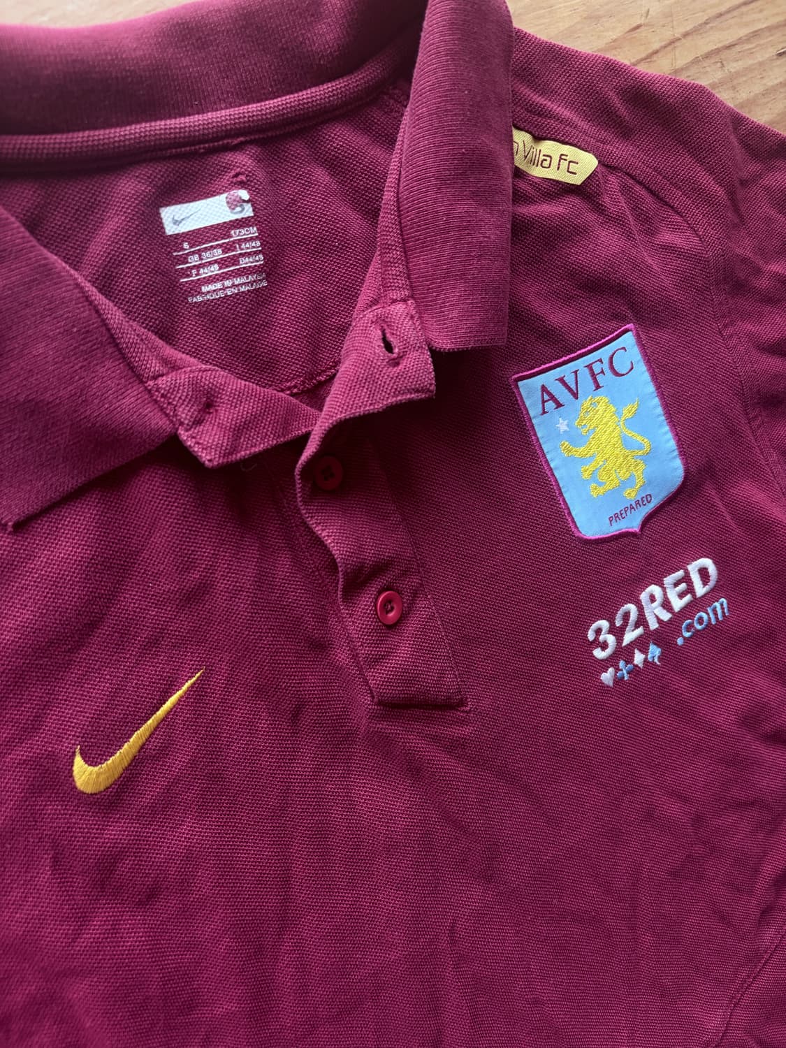 0708 나이키 아스톤빌라 트레이닝 폴로 셔츠 상품이미지2