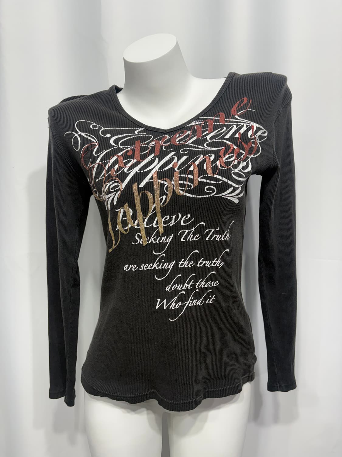 🎸블랙 재패니즈 레터링 프린팅 롱슬리브🎸 상품이미지4