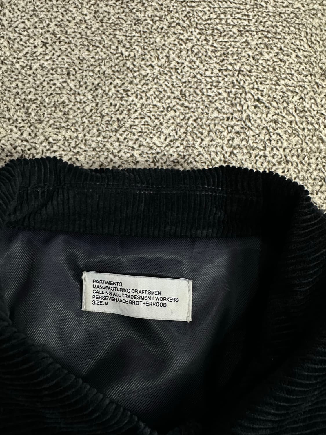 파르티멘토 코듀로이 바시티 자켓 상품이미지3