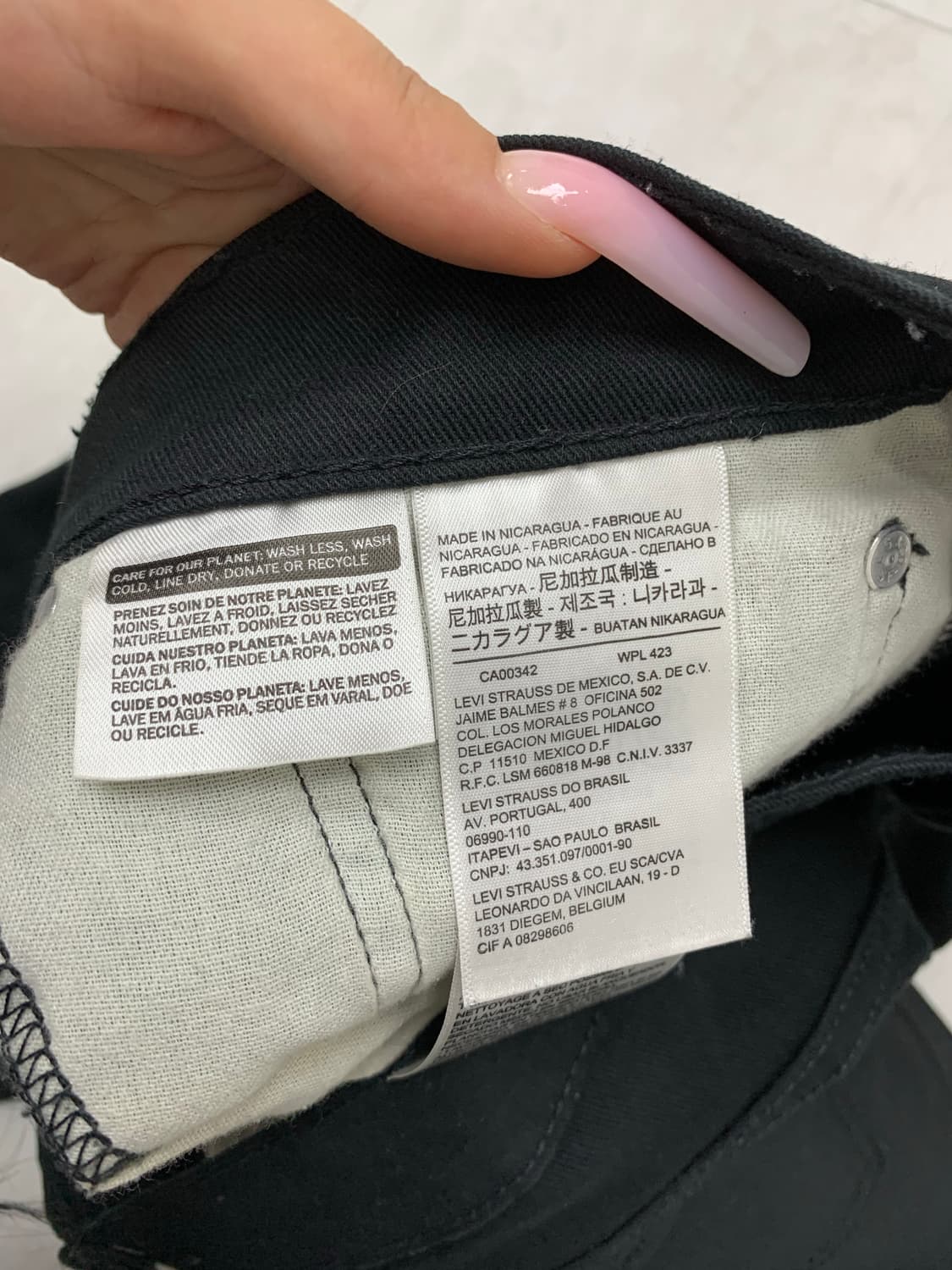 리바이스 513 흑청 데님팬츠 #691 상품이미지4