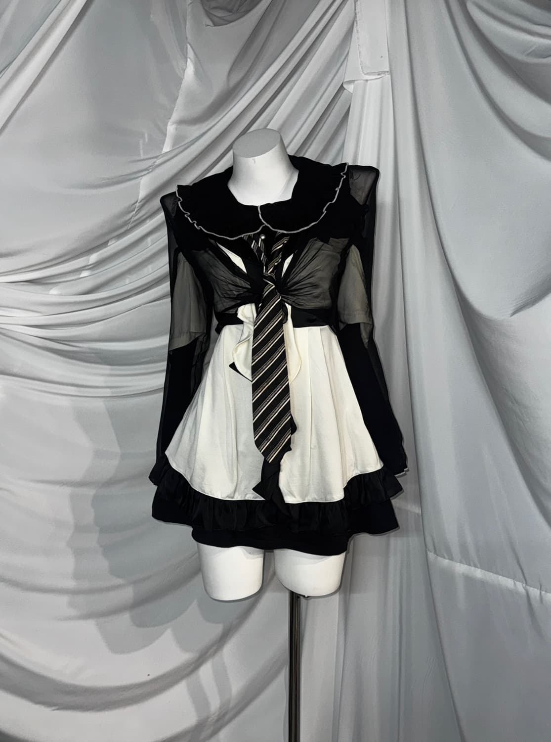 Mars 마즈 세라깔 데일리 블랙로리 고스고딕 코디세트 상품이미지10