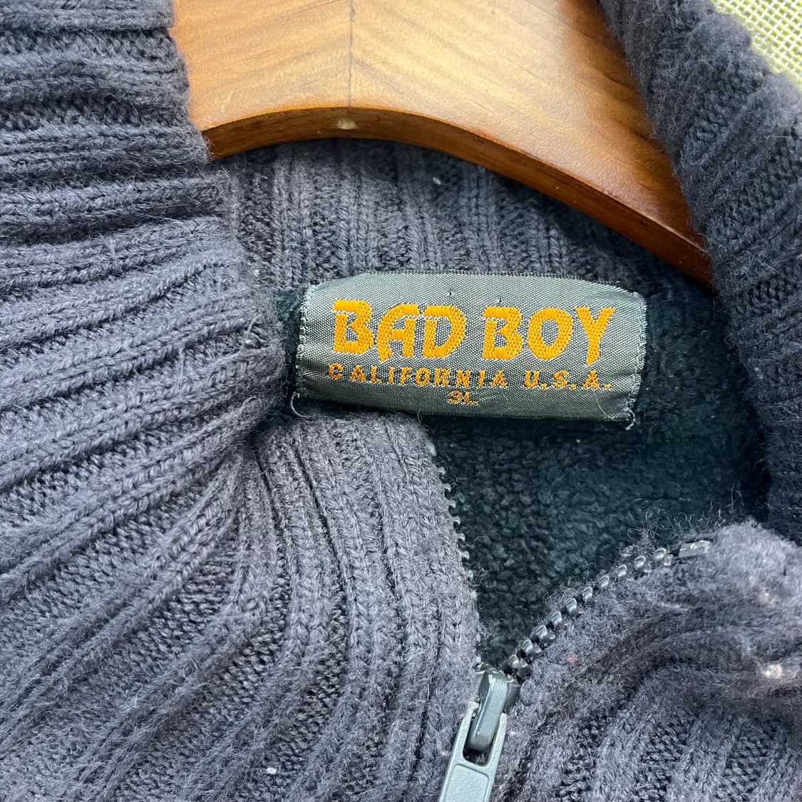 BAD BOY 니트 집업  상품이미지7