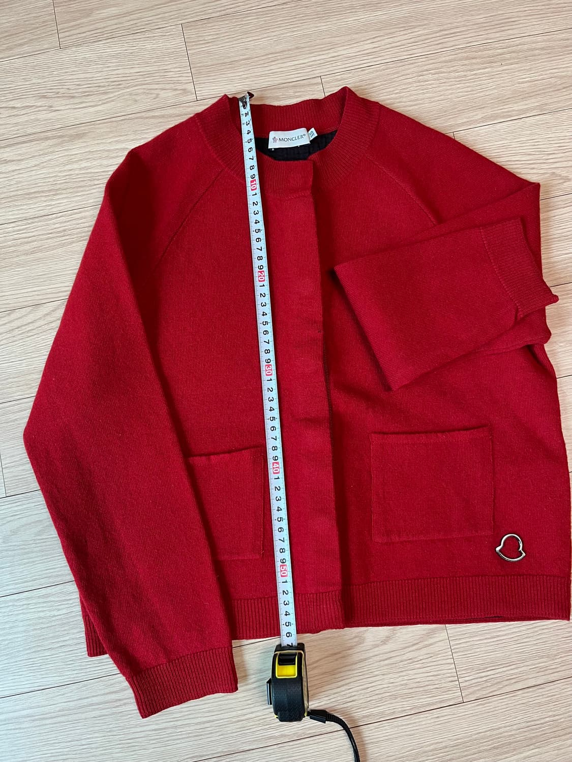 몽클레어 레드 가디건 XS 정품 상품이미지9
