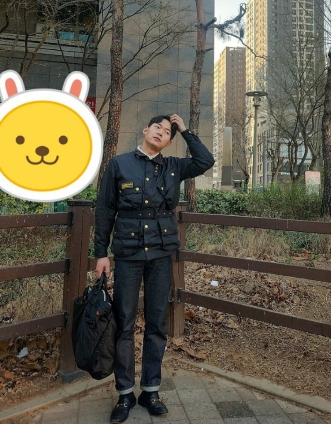 바버 인터내셔널 오리지널 왁스 자켓 (UK 38)-실착 5회, 본인 착샷 상품이미지1