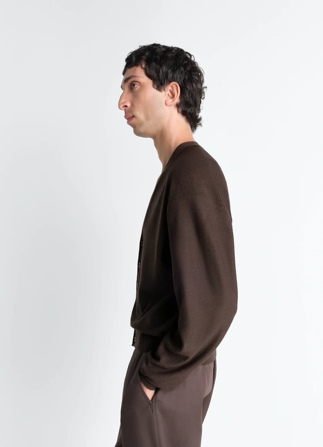 [M,L]르메르 26ss 트위스트 가디건/다크 카카오 상품이미지5