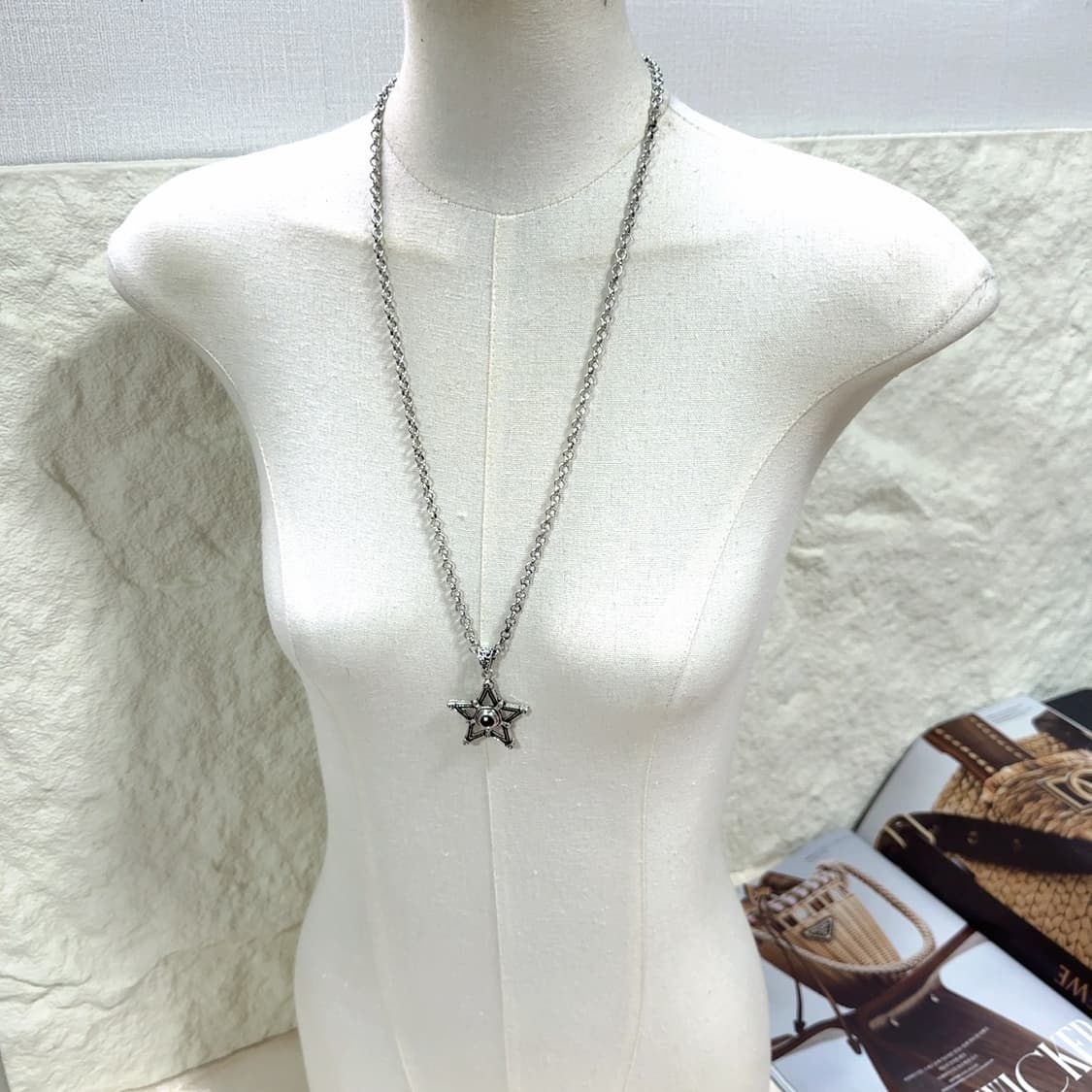 Unisex빈티지  오각별 목걸이 상품이미지1