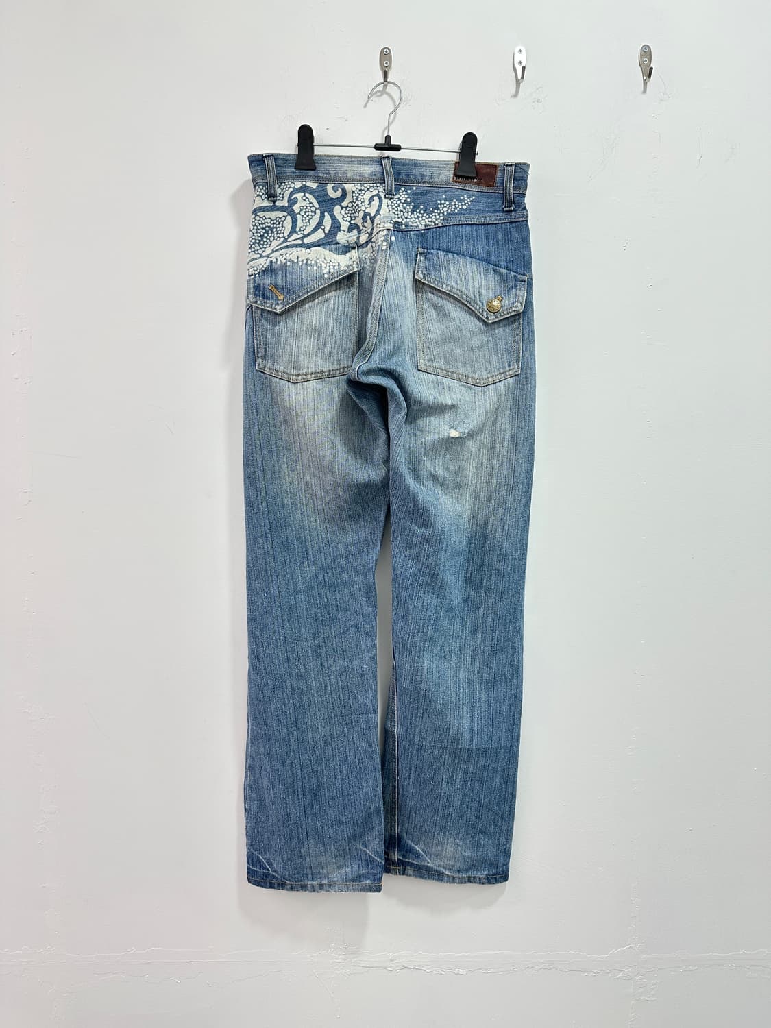 Namitatsu oriental printing denim jeans 상품이미지4
